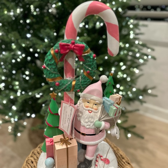 Cupcakes & Cashmere Santa candy cane figure sculpture Christmas Holiday - Picture 14 of 17